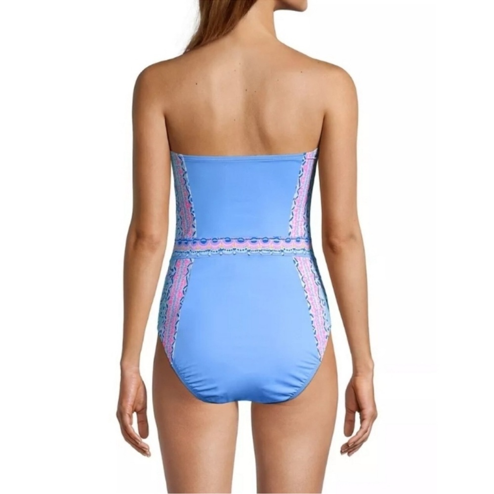 Lilly Pulitzer Athnea One Piece Swimsuit in Multi Seaside Shindig Sz‎ 12 - Picture 2 of 11